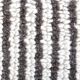 4x10 Brown & White Striped Vintage Runner Rug, 131x303Cm