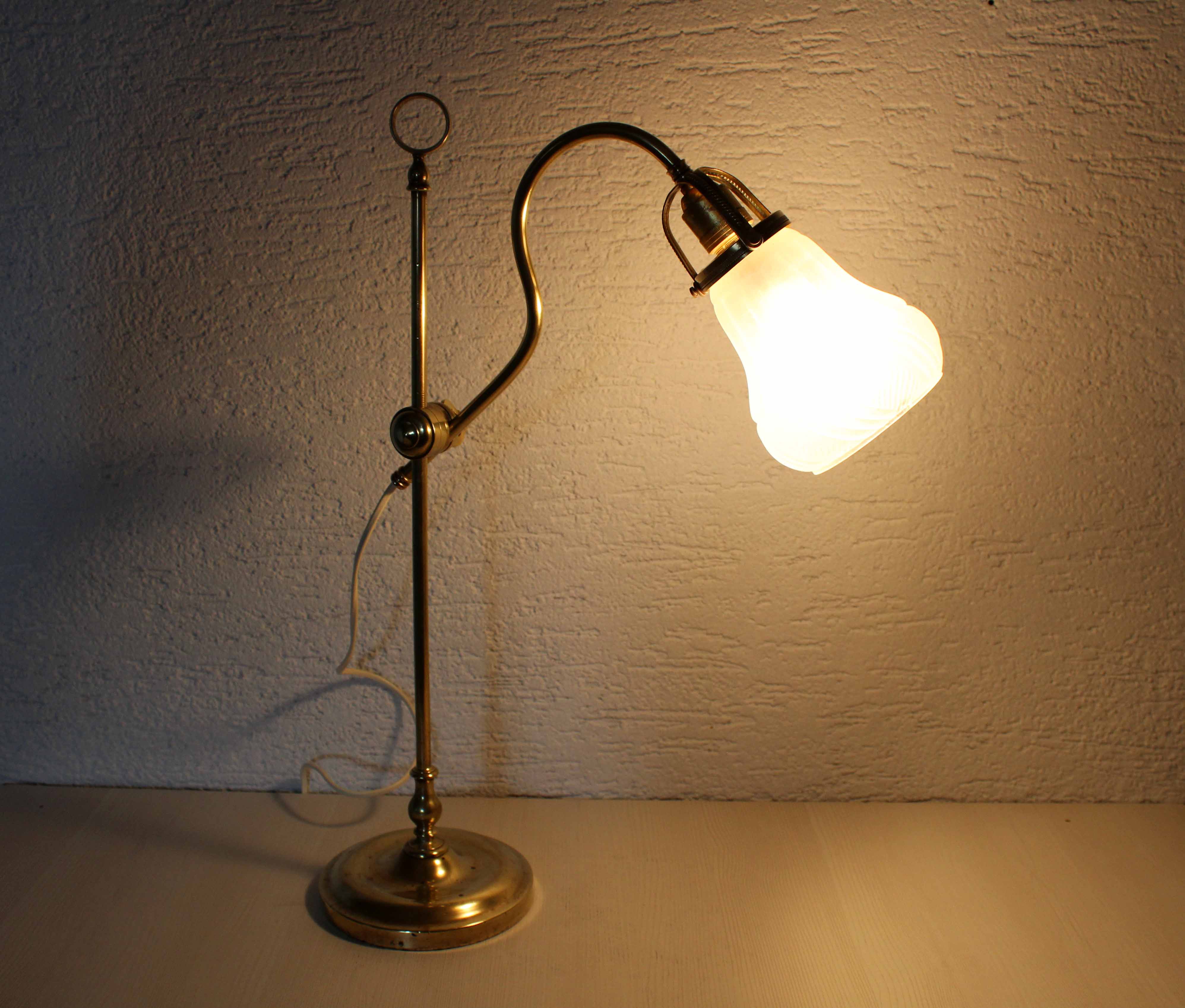 30s swan collar lamp