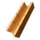 Wooden pie for cutting