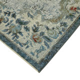 Handwoven anatolian 1980s 187 cm x 277 cm blue rug