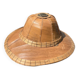Colonial bamboo hat 70s wall decoration
