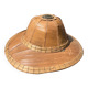 Colonial bamboo hat 70s wall decoration