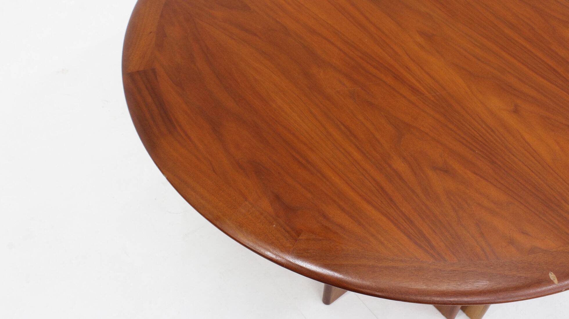 Vintage oval extendable dining table 1960s
