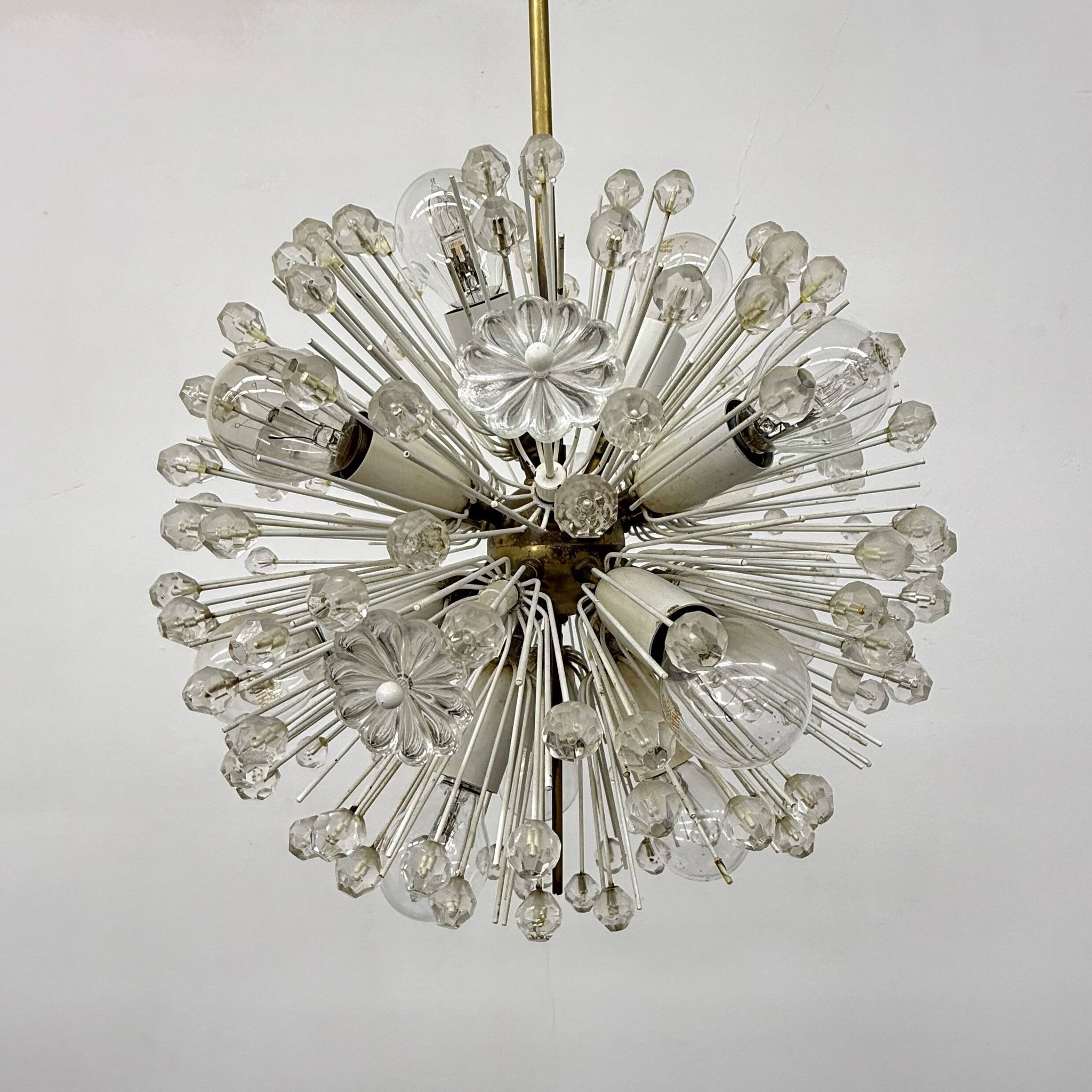 Snowball hanging Lamp by Emil Stejnar for Rupert Nikoll, 1950s
