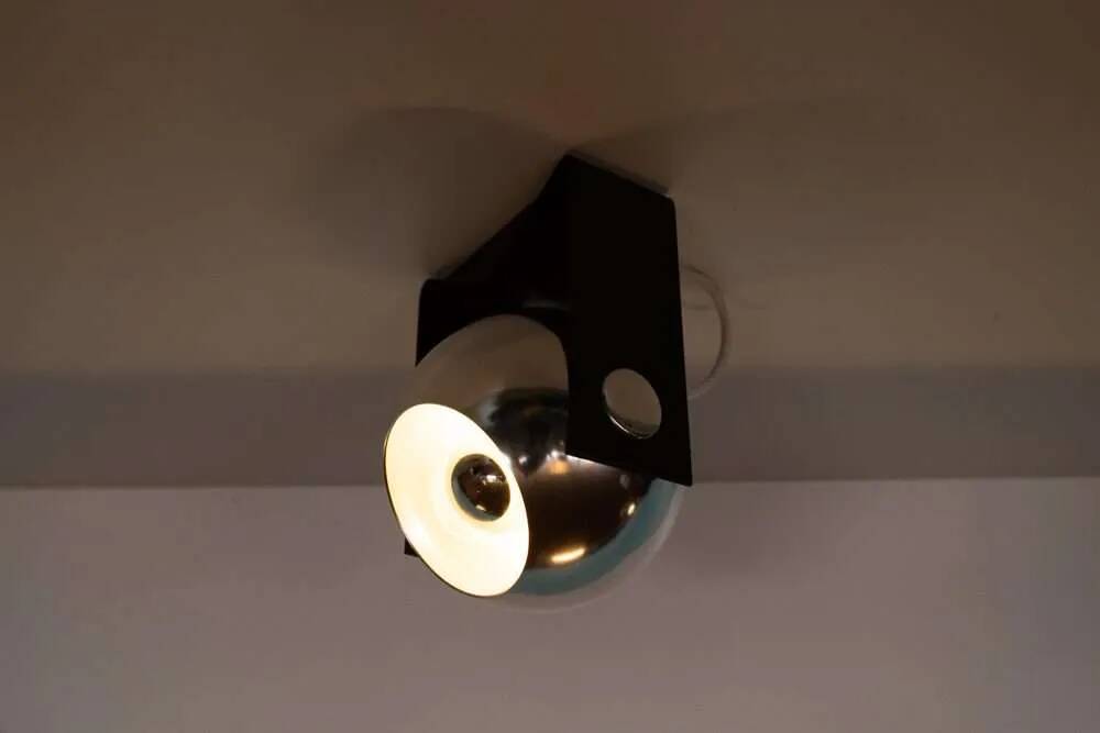 70s Space Age style globe lamp, table lamp, wall lamp or ceiling lamp.