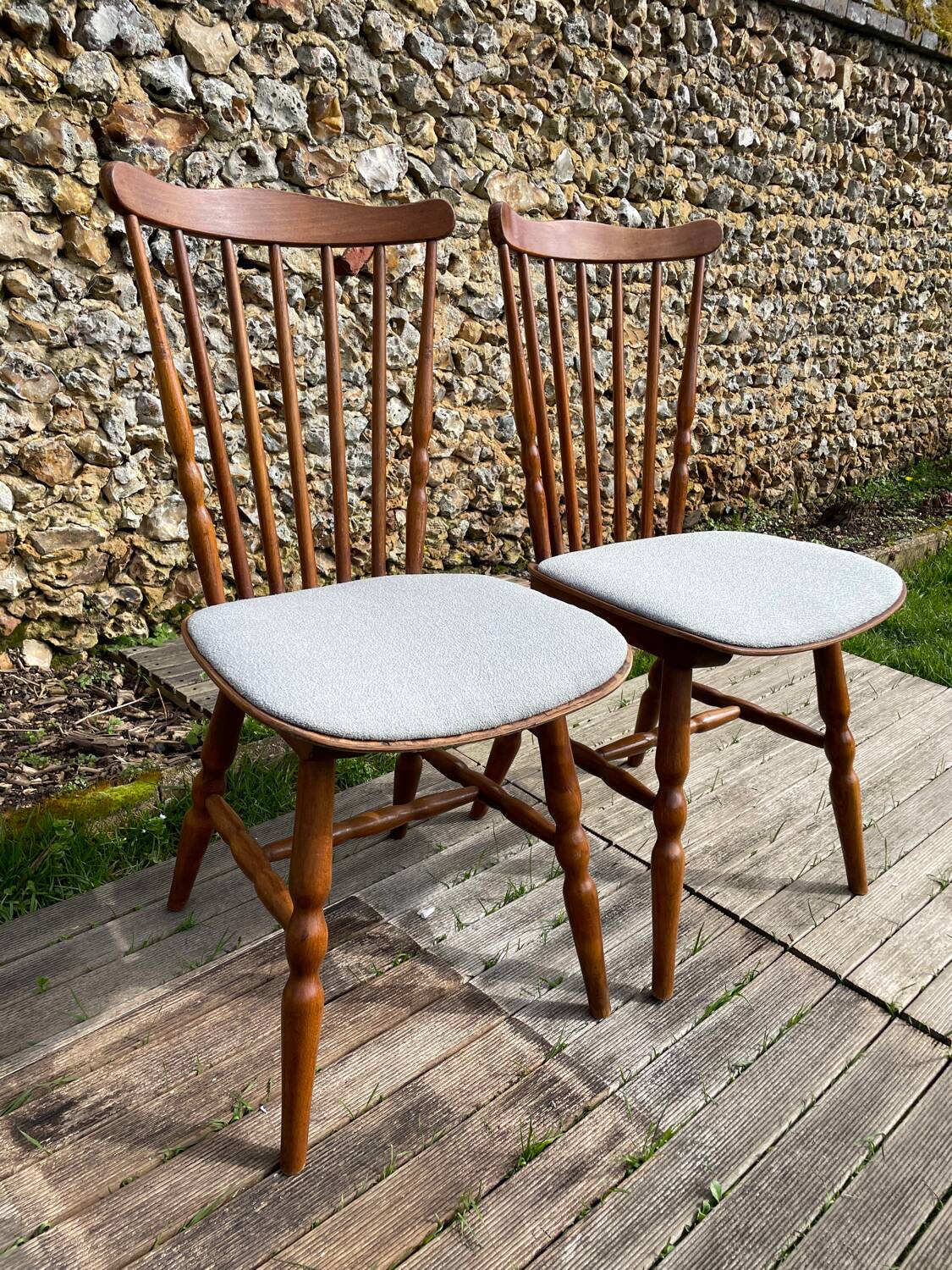 Paire de chaises bistrot Bauman vintage modèle Tacoma