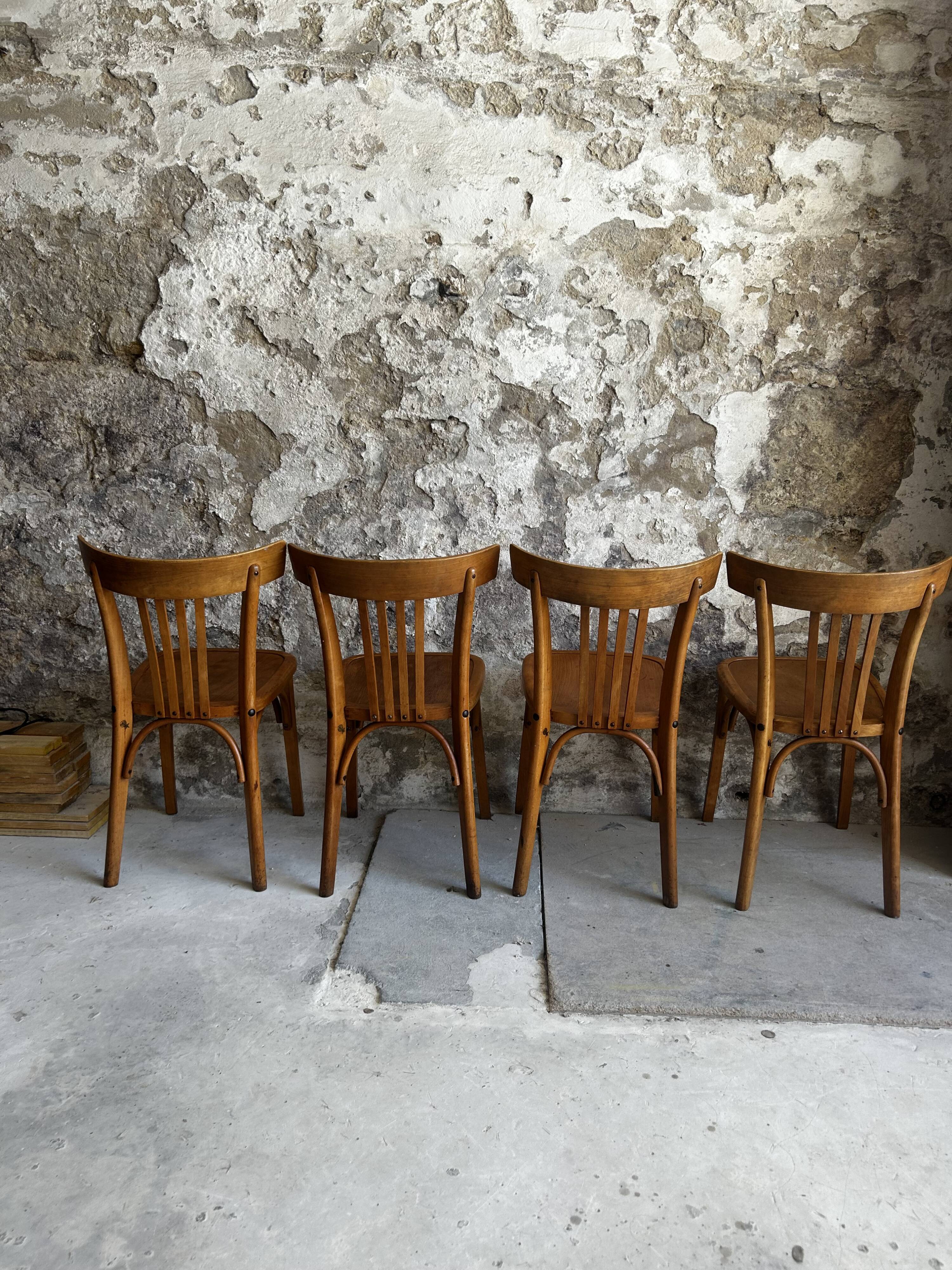 8 Bistro chairs Stella by Luterma circa 50s