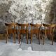 8 Bistro chairs Stella by Luterma circa 50s