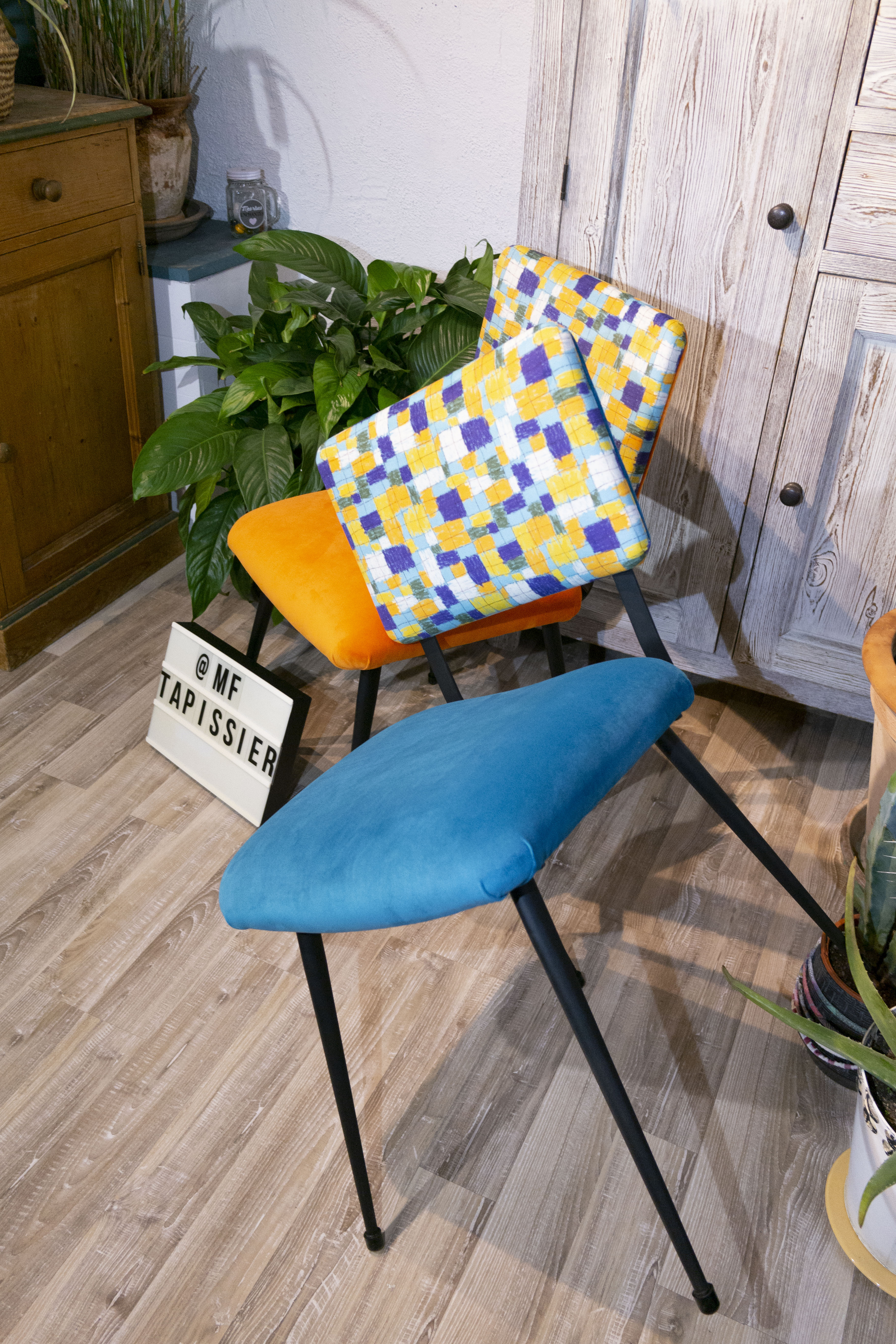 Duo chaises année 60