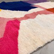 Tapis en laine pure fait main traditionnelle taille 1,5/2,5 m