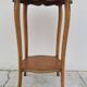 Selette pedestal side table Louis XV style with decorated marquetry and rosewood - 1900s
