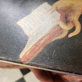 Old Table "The Reader" – Oil on Canvas – 18th Century Style