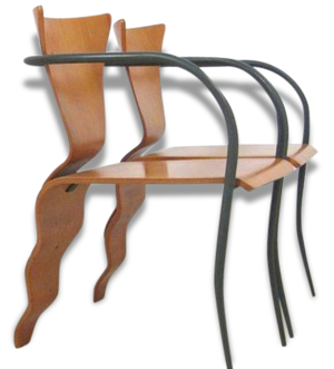 Paire de chaises tripode William