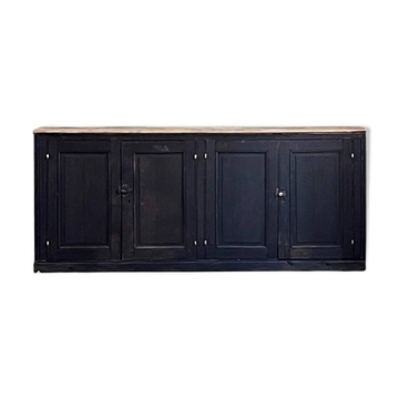 Old black sideboard