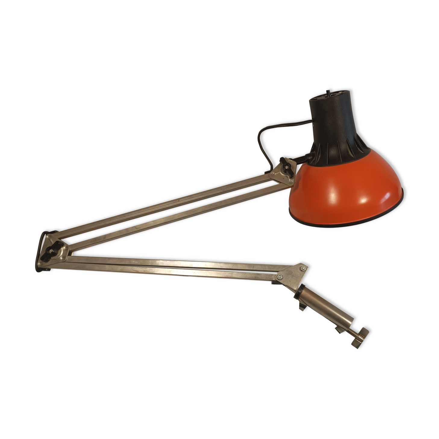 LIVAL architect lamp orange model P12 Finland vintage 1970