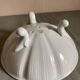 Porcelain tripod fruit strainer, Pillivuyt