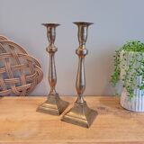 La Redoute x Selency pair of brass candle holders 30