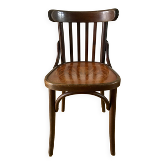 Curved wooden bistro chair 40s 50s