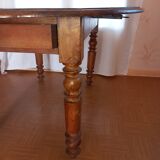 Table Ovale Noyer Massif Louis Philippe
