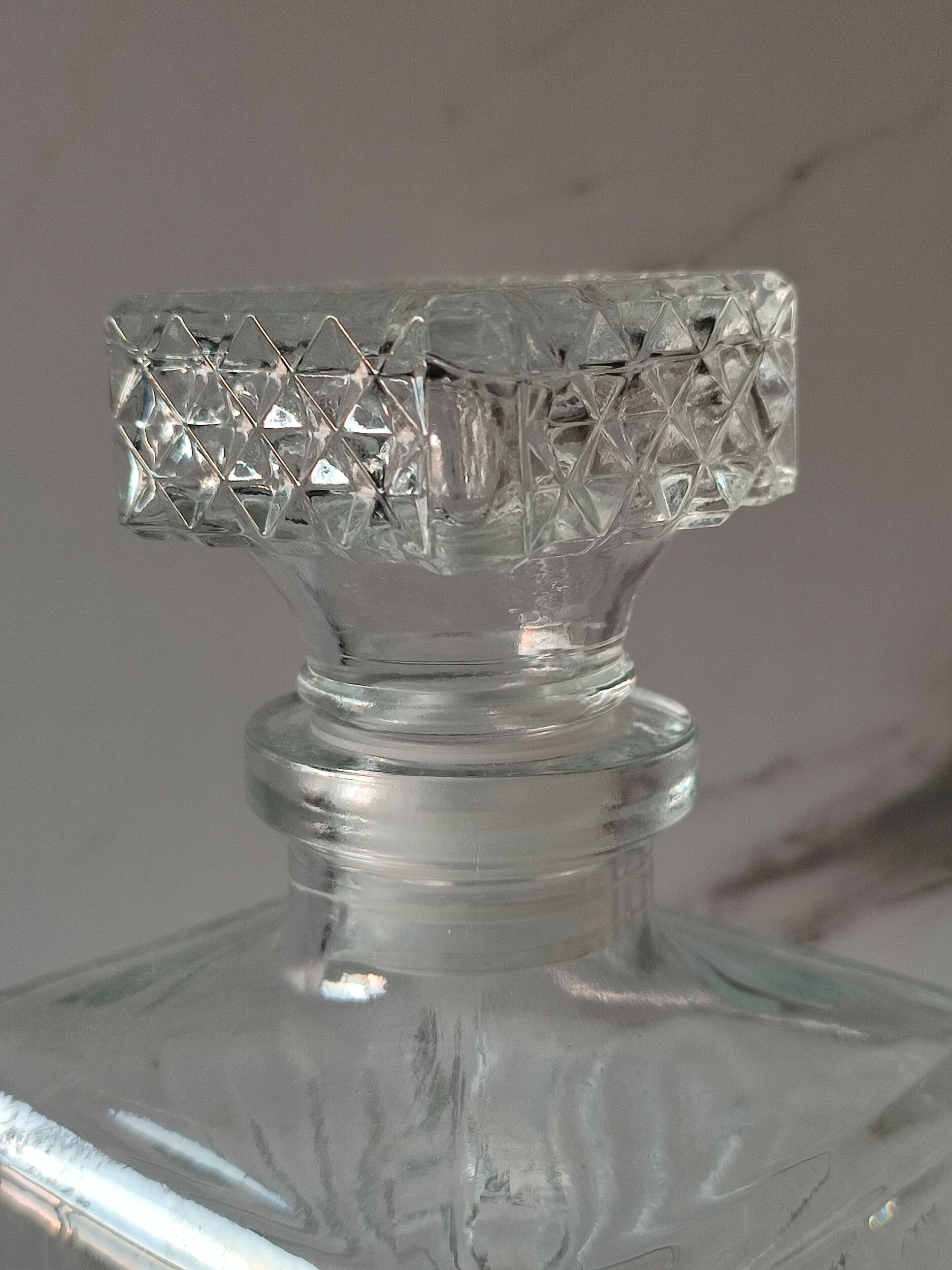 Cut glass whisky decanter