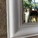 Mirror Louis Philippe white granule