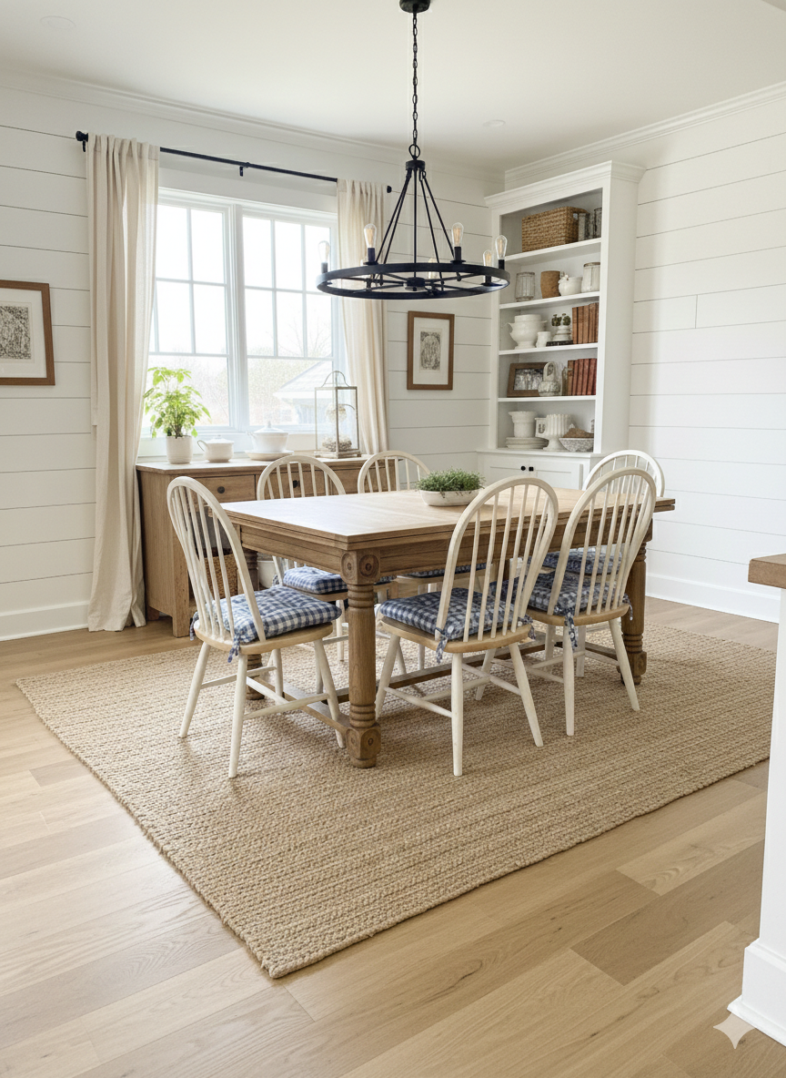 Farmhouse wooden table