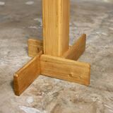 Series of 3 side tables in oak and pine