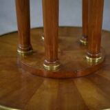 Octagonal Art Deco elm burl table, 1940s