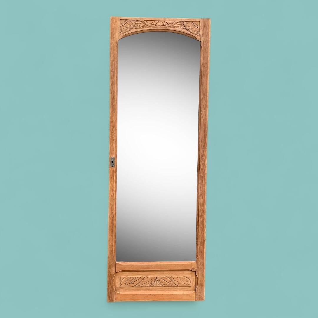 Mirror on art deco door 60x172cm