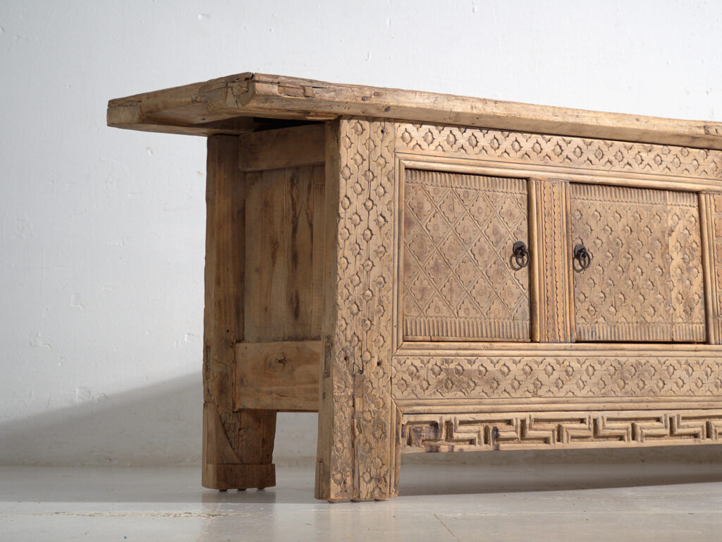 Antique carved pine buffet – China, circa 1900