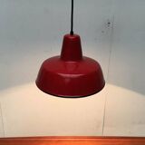 German enamelled pendant lamp from the mid-century by Kaiser Idell / Kaiser Leuchten, 1960s.