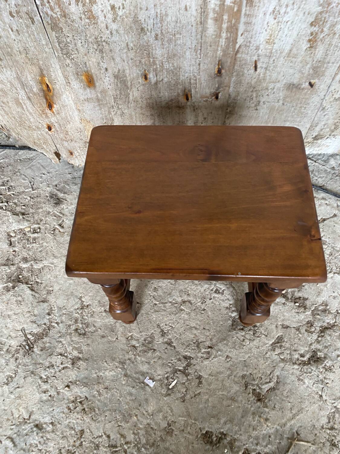 Vintage Solid Oak Nightstand #D545