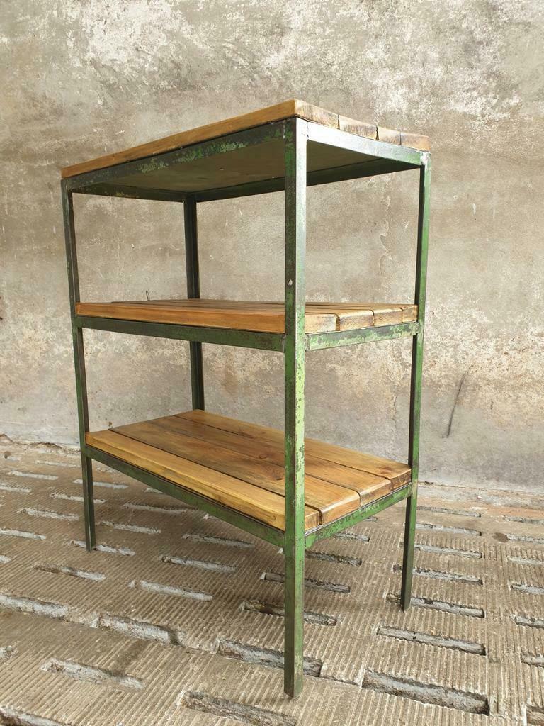 Industrial shelving unit coffeemachine table