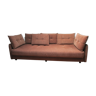 Steiner velvet chocolate sofa, 70s