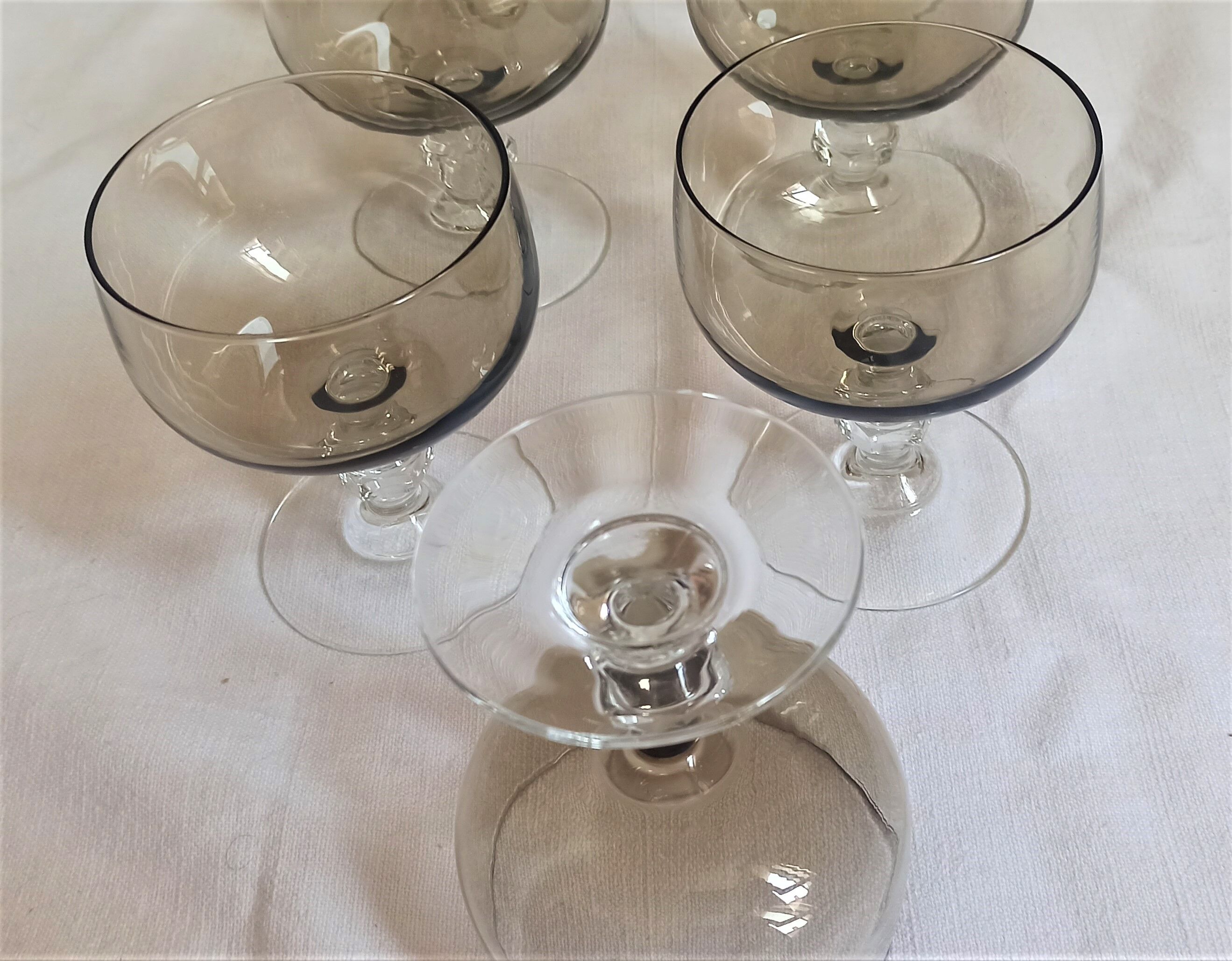 Set of 9 balloon glasses 70s