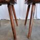 Set of 2 Vintage Tyrolean Wooden Dining Chairs, Austrian Farmhouse Alpine
