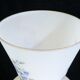 Vintage vintage floral decoration opaque glass vase 50 years