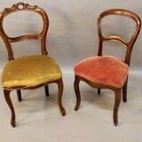 Ensemble de deux chaises de salon XIXème
