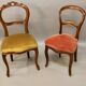 Ensemble de deux chaises de salon XIXème