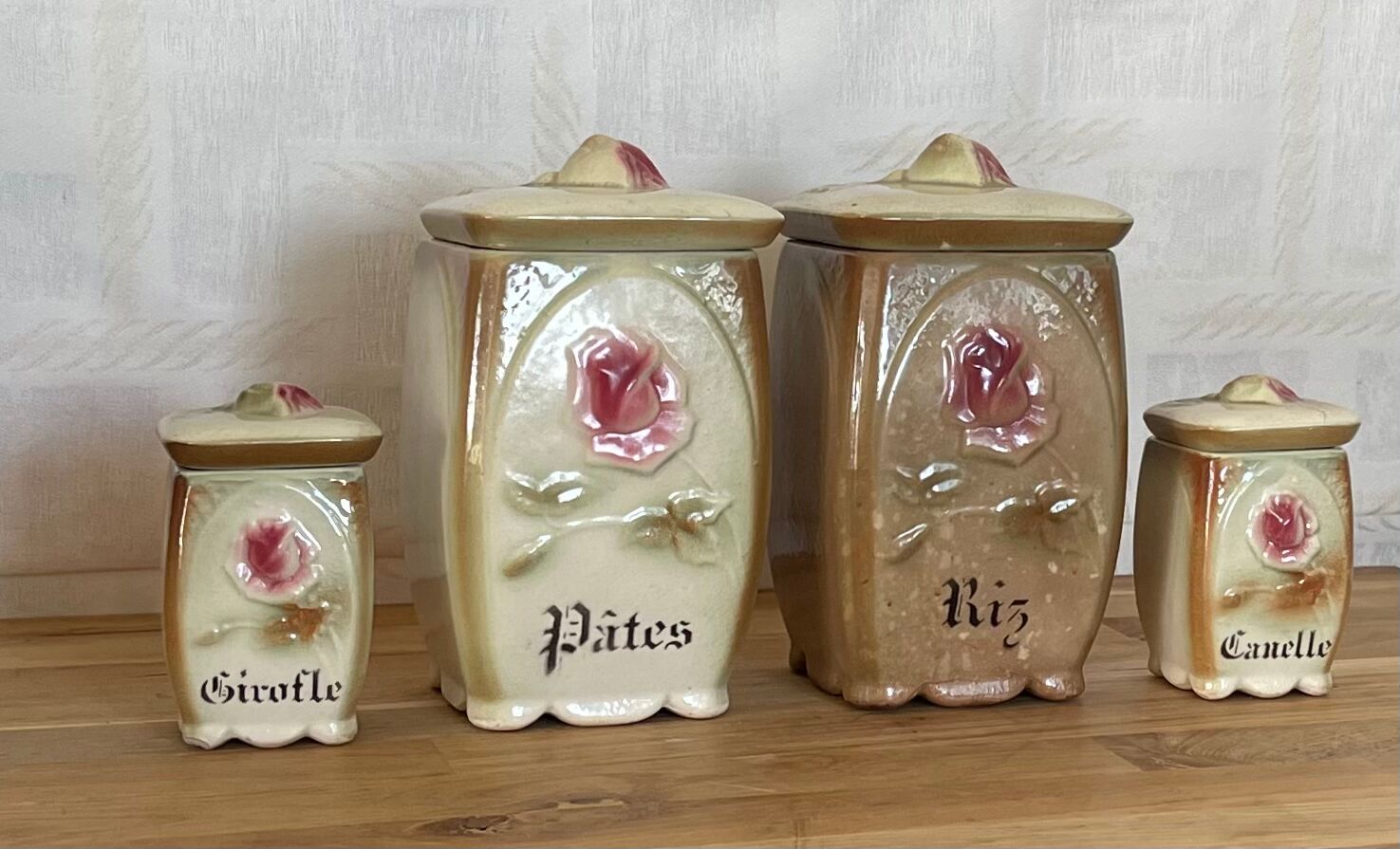 4 old spice jars