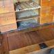 Secretary in walnut, late 19th century to early 20th century.
