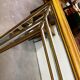 Deknudt Mirror Large Format with Triple Frame in Gold Wood Art Deco