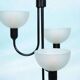 Suspension style Memphis 1960s, adjustable vintage lamp.
