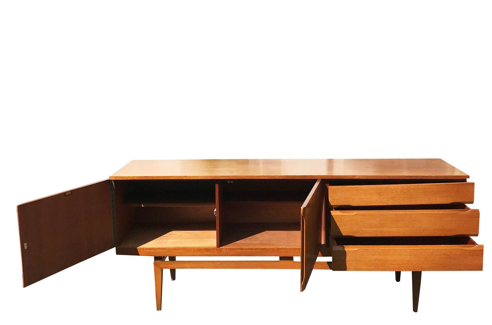 Teak enfilade, English edition from the 1960s.
