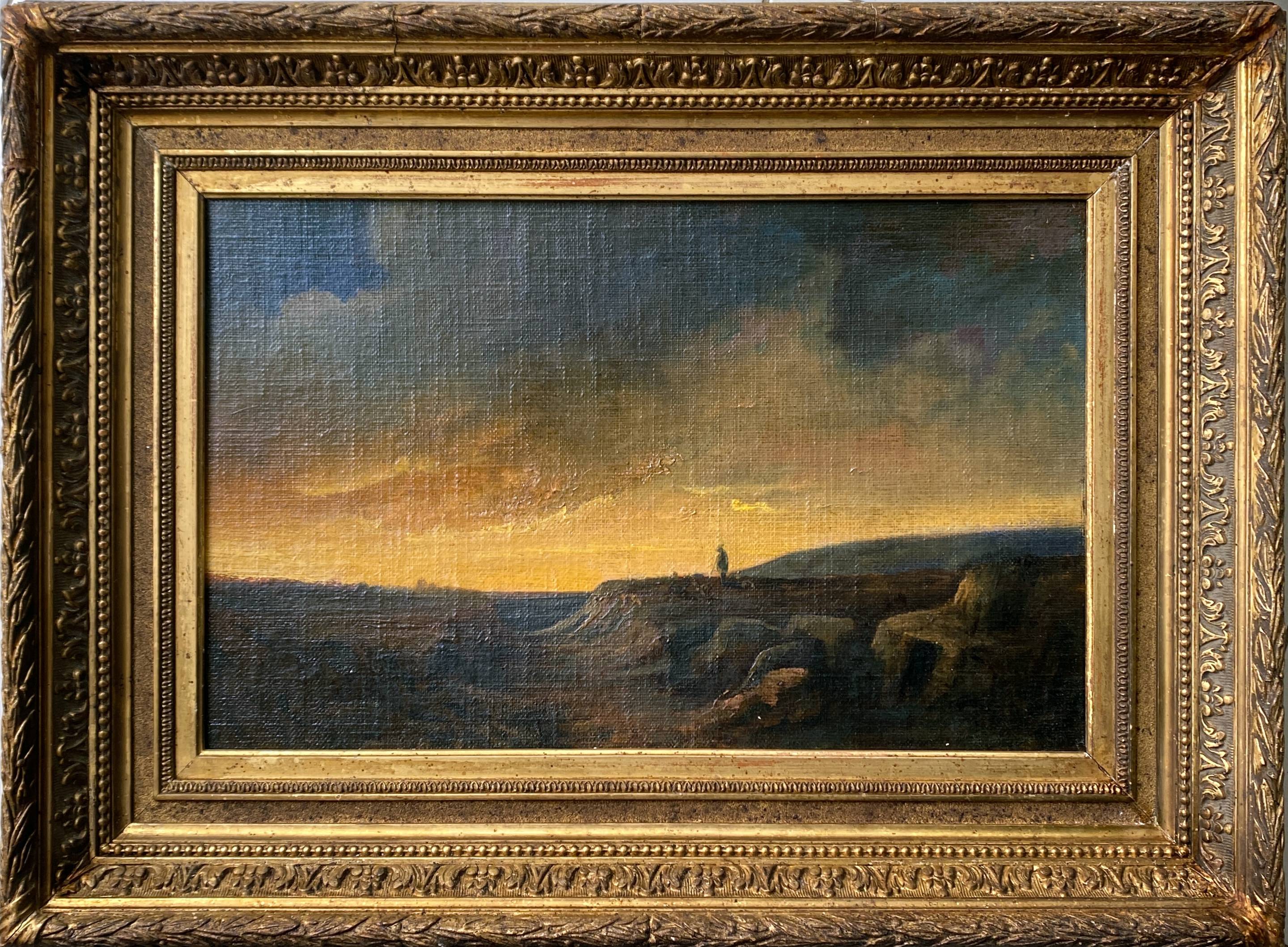 Table XIX° Romantic "Solitary shepherd at dusk" HST/P + frame