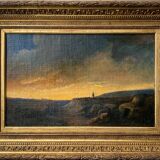 Table XIX° Romantic "Solitary shepherd at dusk" HST/P + frame