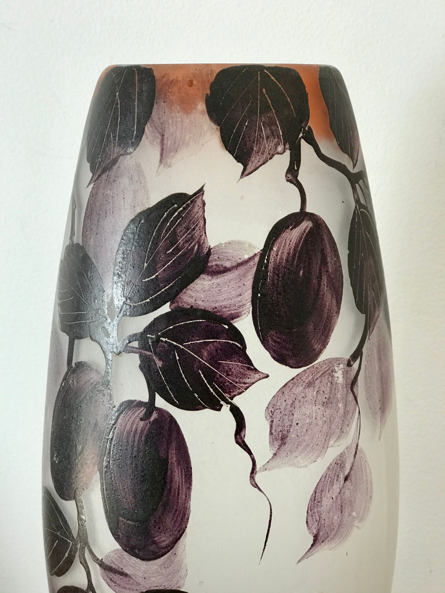 Vase verre ancien