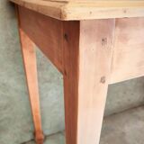 Golden blond wood desk