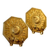 Pair of mid-century brass Swedish sconces by Torbjörn, tested