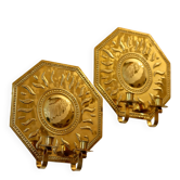 Pair of mid-century brass Swedish sconces by Torbjörn, tested